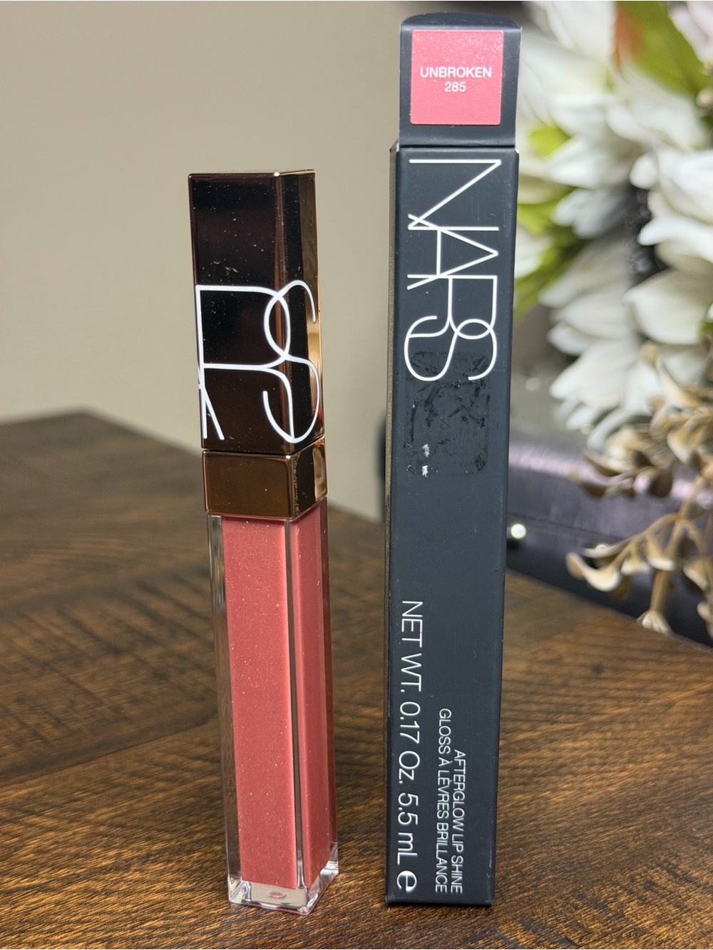 285 Unbroken- NARS Afterglow Lip Shine- New -Full size